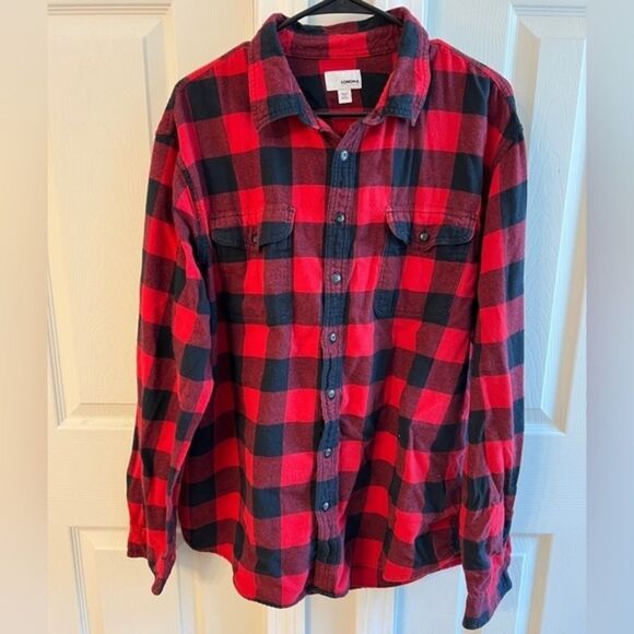 EUC Buffalo Plaid Button Down Flannel Shirt - XXL - Picture 1 of 3